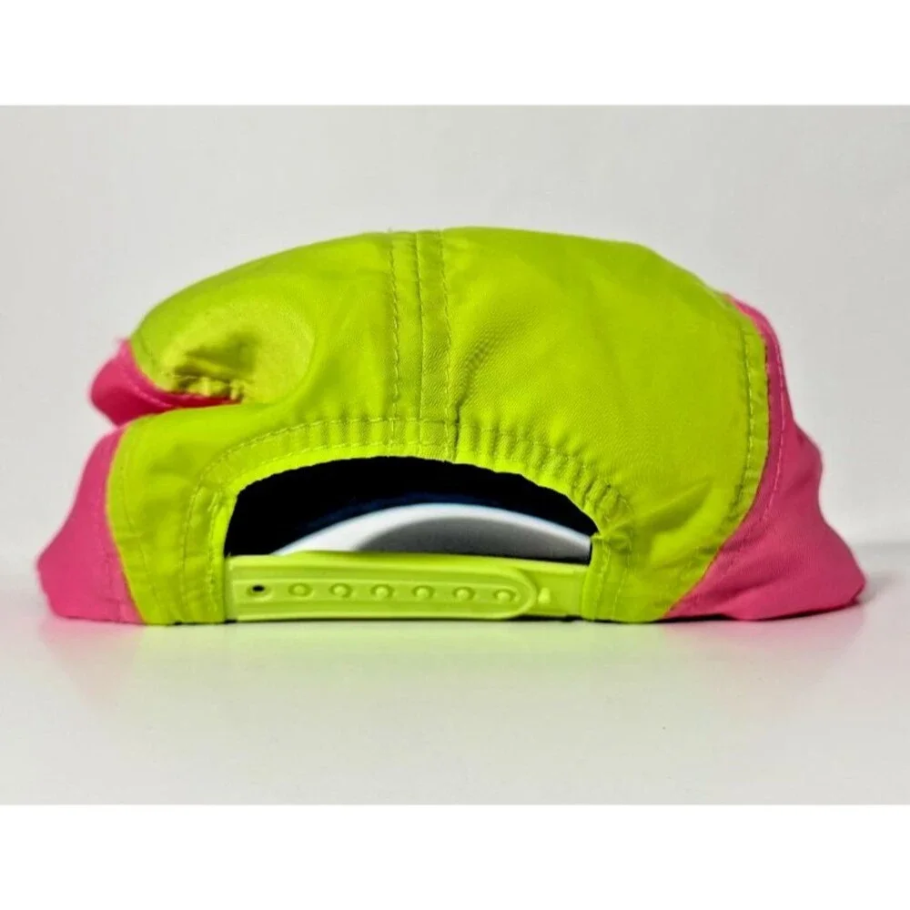 Universal Studios Neon Colorblock Hat Strapback Retro 90s Style Theme Park Cap